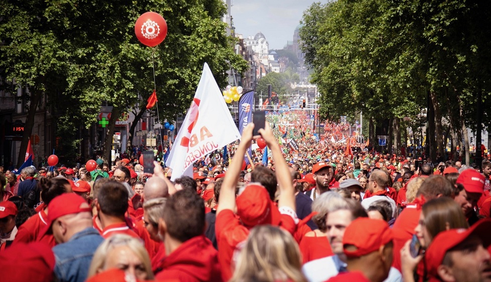 Protesta ne Belgjike, punetoret kerkojne kushte me te mira pune